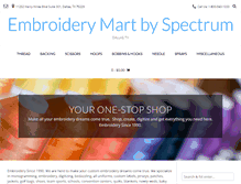 Tablet Screenshot of embroidery-mart.com